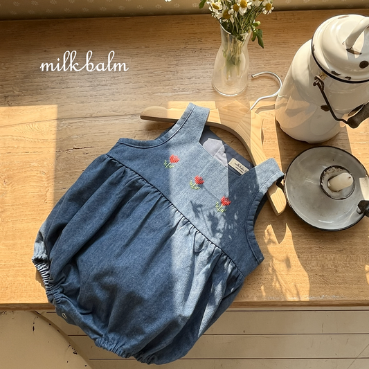 韓國童裝 26SS| MK07 Tulip Denim Suit (75-90cm)