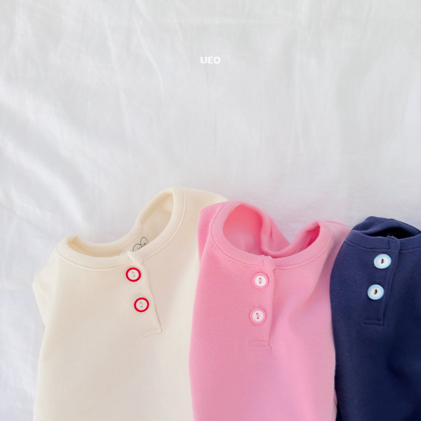 韓國童裝 26春 |  UE18 Madeleine Button T-Shirt (90-125cm)