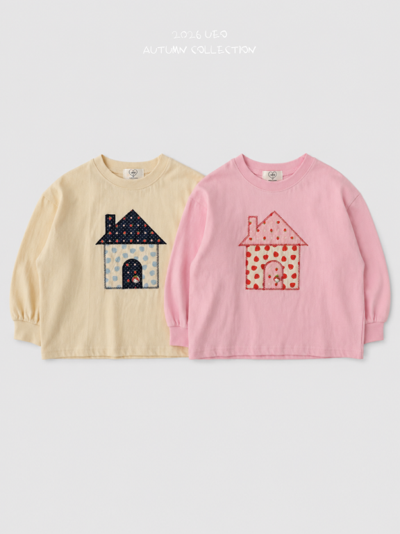 韓國童裝 26秋| UE37 Strawberry House Tee 上衣 (90-130)