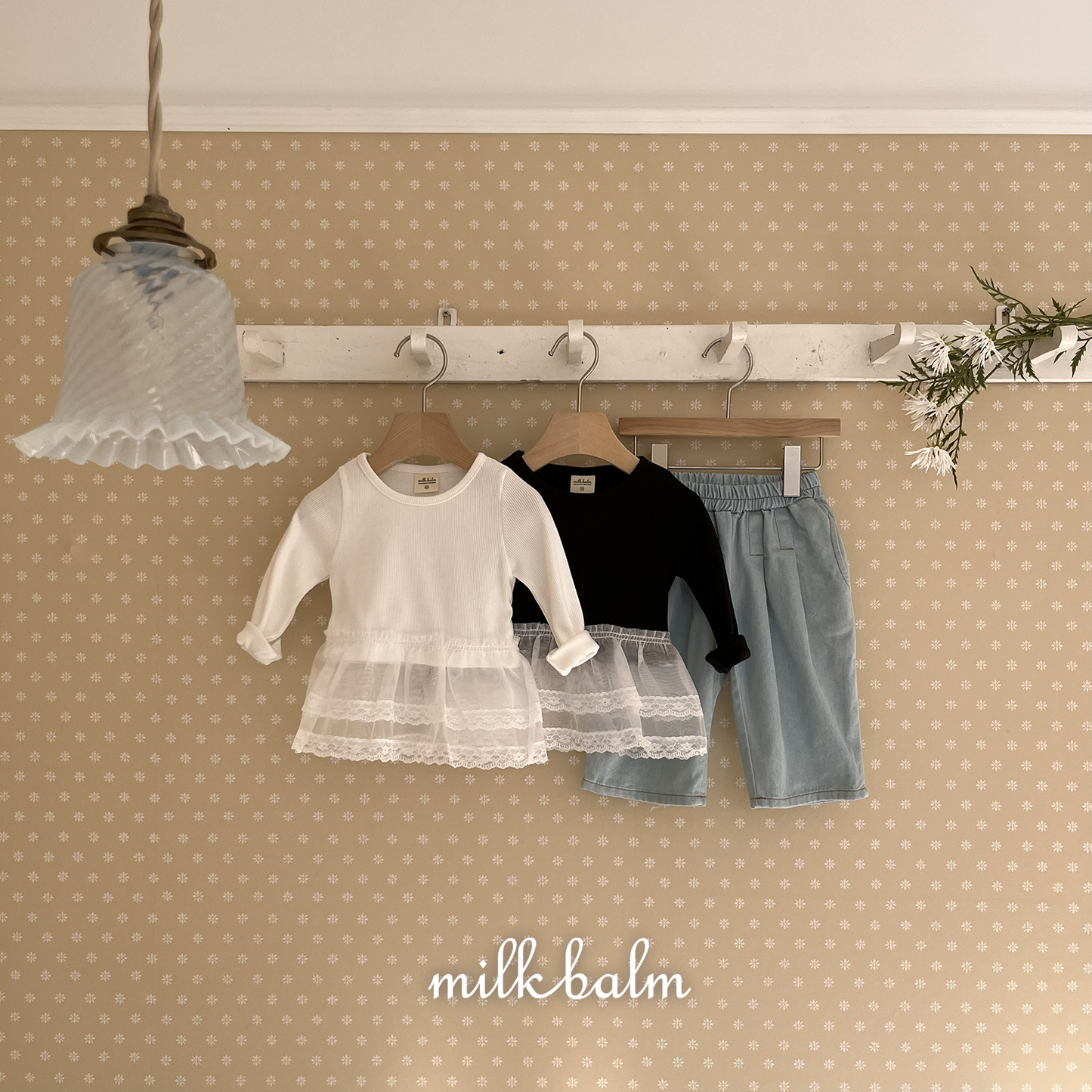 韓國童裝 26SS| MK17 Lace T-Shirt (75-125cm)