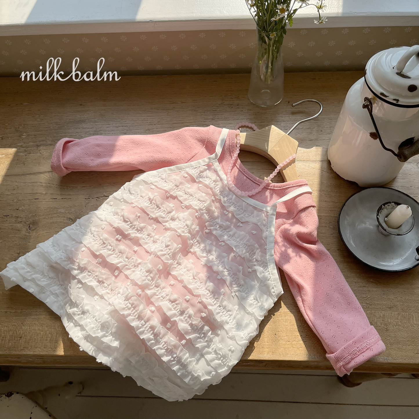 韓國童裝 26SS| MK20 Frill Sleeveless OPS (75-125cm)