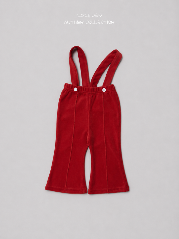 韓國童裝 26秋| UE11 Kong Overall Bootcut Pants 吊帶褲 (80-120)