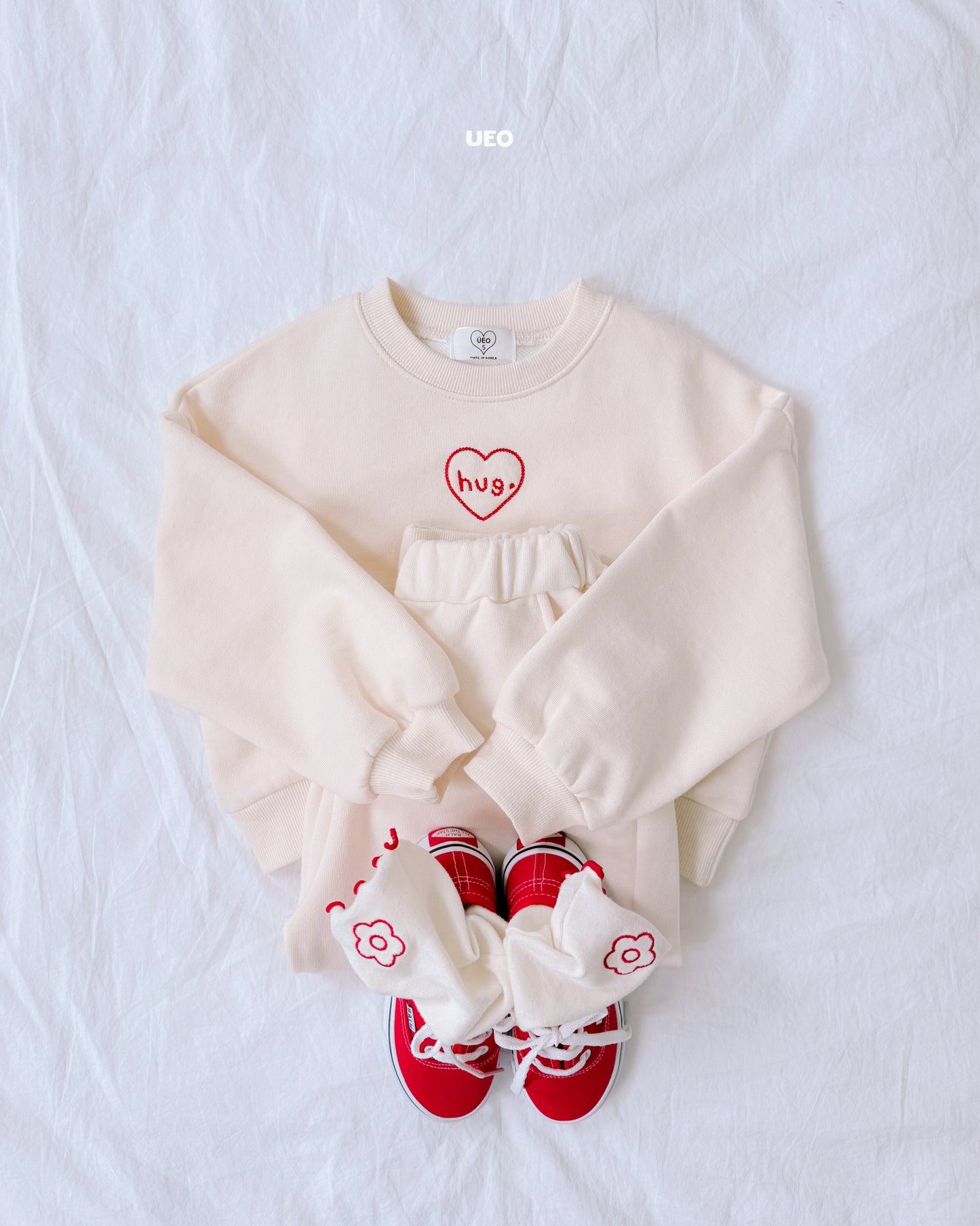 韓國童裝 26春 |  UE20 Hug Top and Bottom Set (90-125cm)