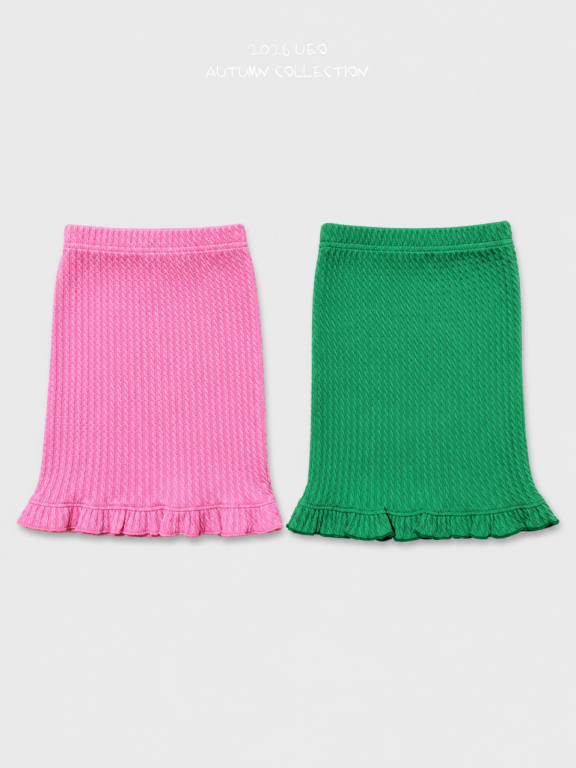 韓國童裝 26秋| UE15 Sukhee Frill Skirt 短裙 (90-130)