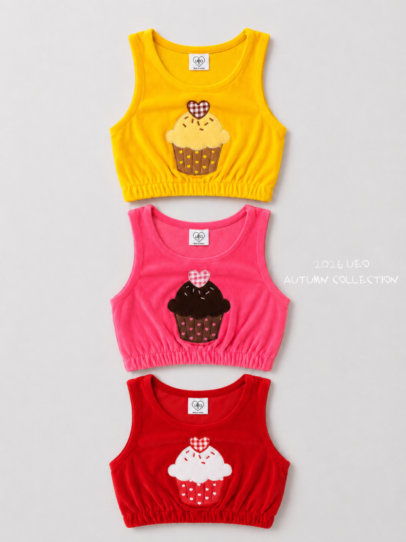 韓國童裝 26秋| UE10 Cupcake Vest 背心 (90-130)