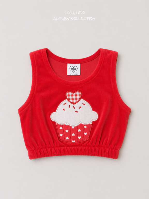 韓國童裝 26秋| UE10 Cupcake Vest 背心 (90-130)