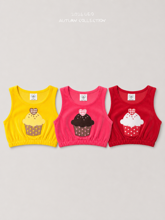 韓國童裝 26秋| UE10 Cupcake Vest 背心 (90-130)
