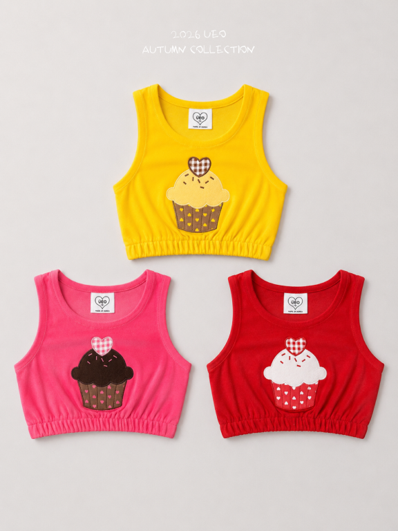 韓國童裝 26秋| UE10 Cupcake Vest 背心 (90-130)