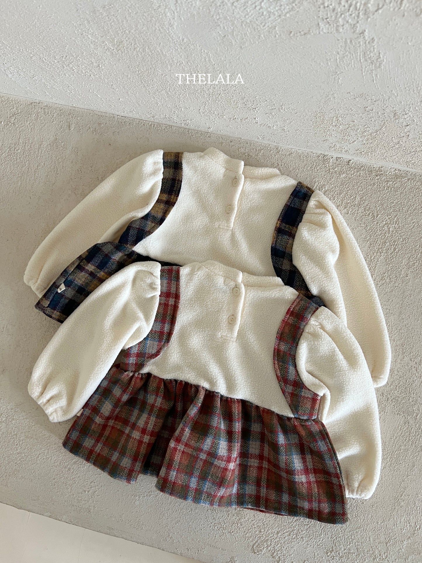 韓國童裝 25秋冬 | LA25416 Check check Blouse  (Baby & Kids)