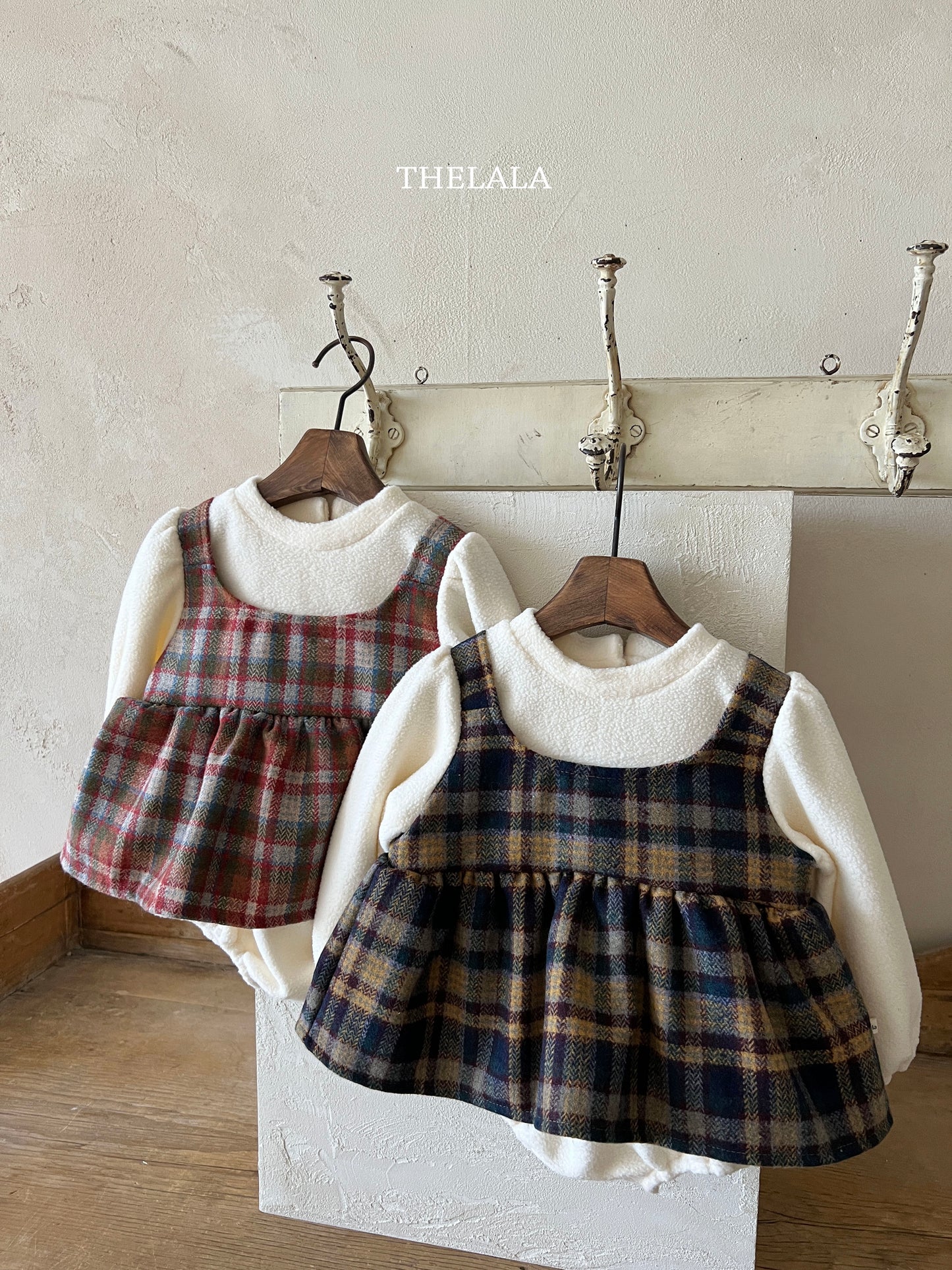 韓國童裝 25秋冬 | LA25415 Checkcheck Baby Suit
