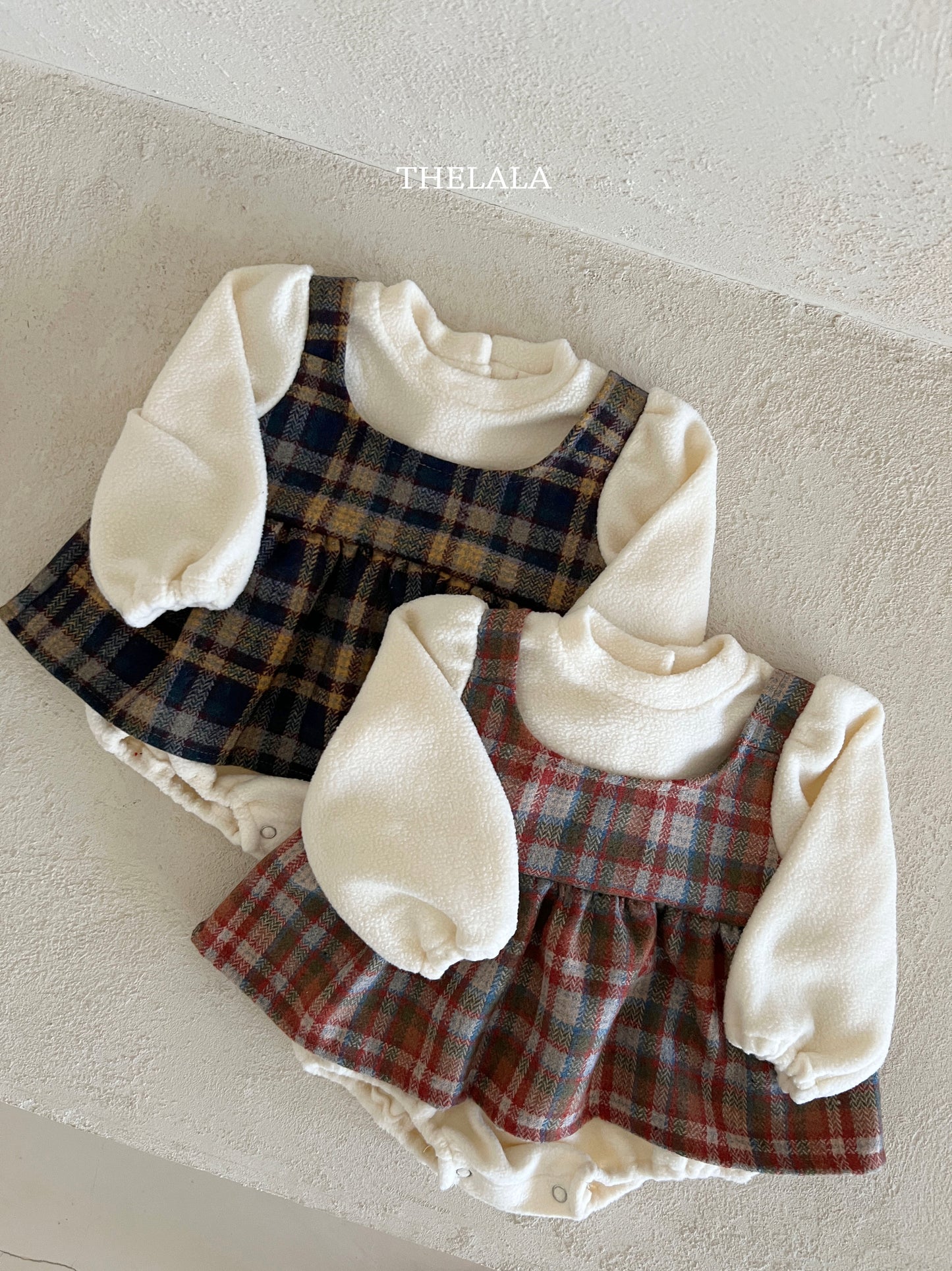 韓國童裝 25秋冬 | LA25415 Checkcheck Baby Suit