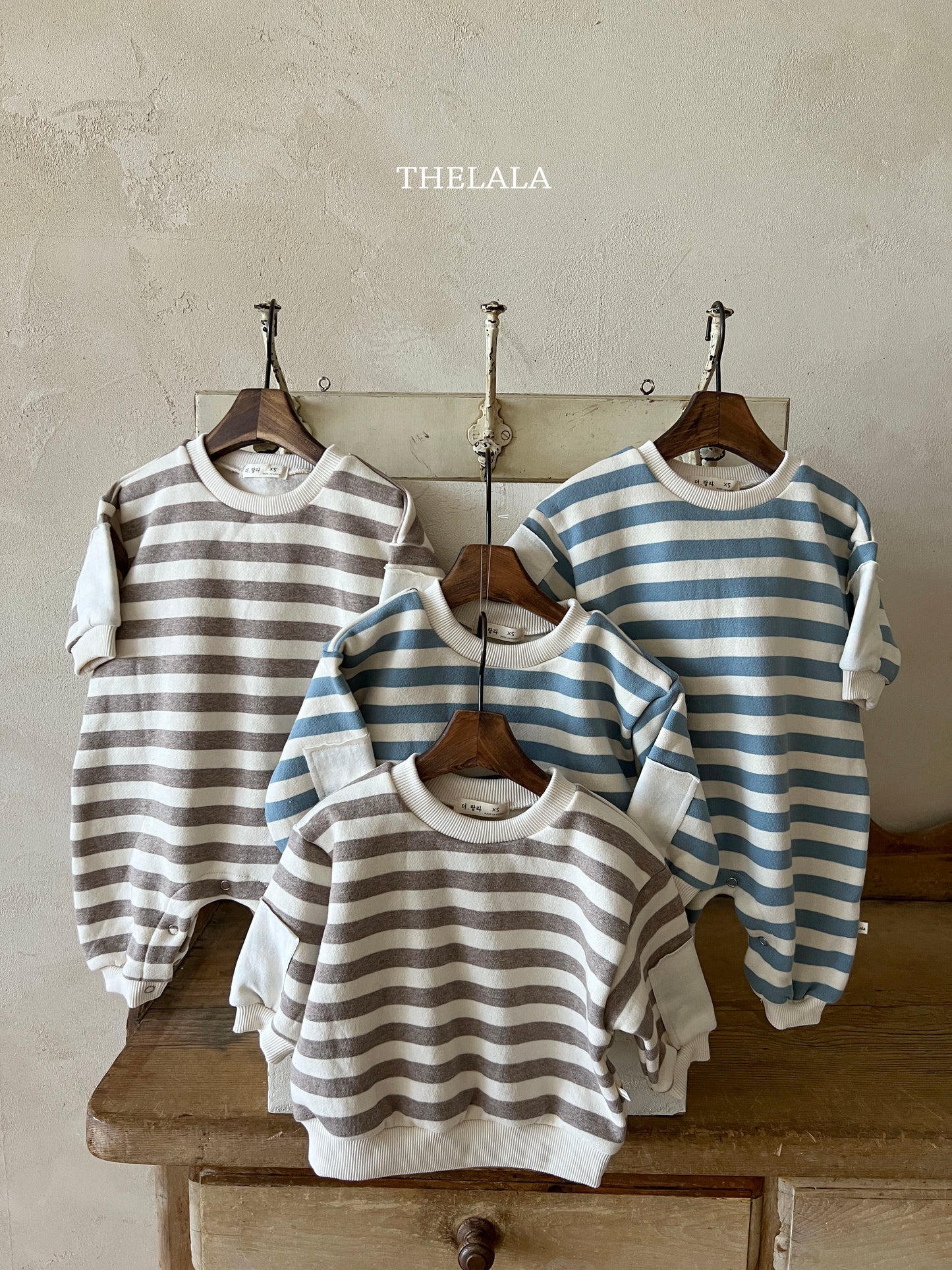 韓國童裝 25秋冬 | LA25426 Stripe MTM (Baby & Kids)