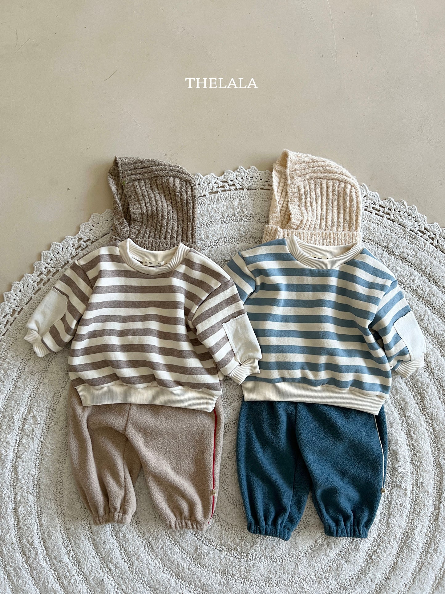 韓國童裝 25秋冬 | LA25426 Stripe MTM (Baby & Kids)