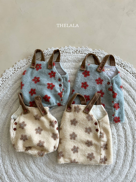 韓國童裝 25秋冬 | LA25414 Flower OPS (Baby & Kids)