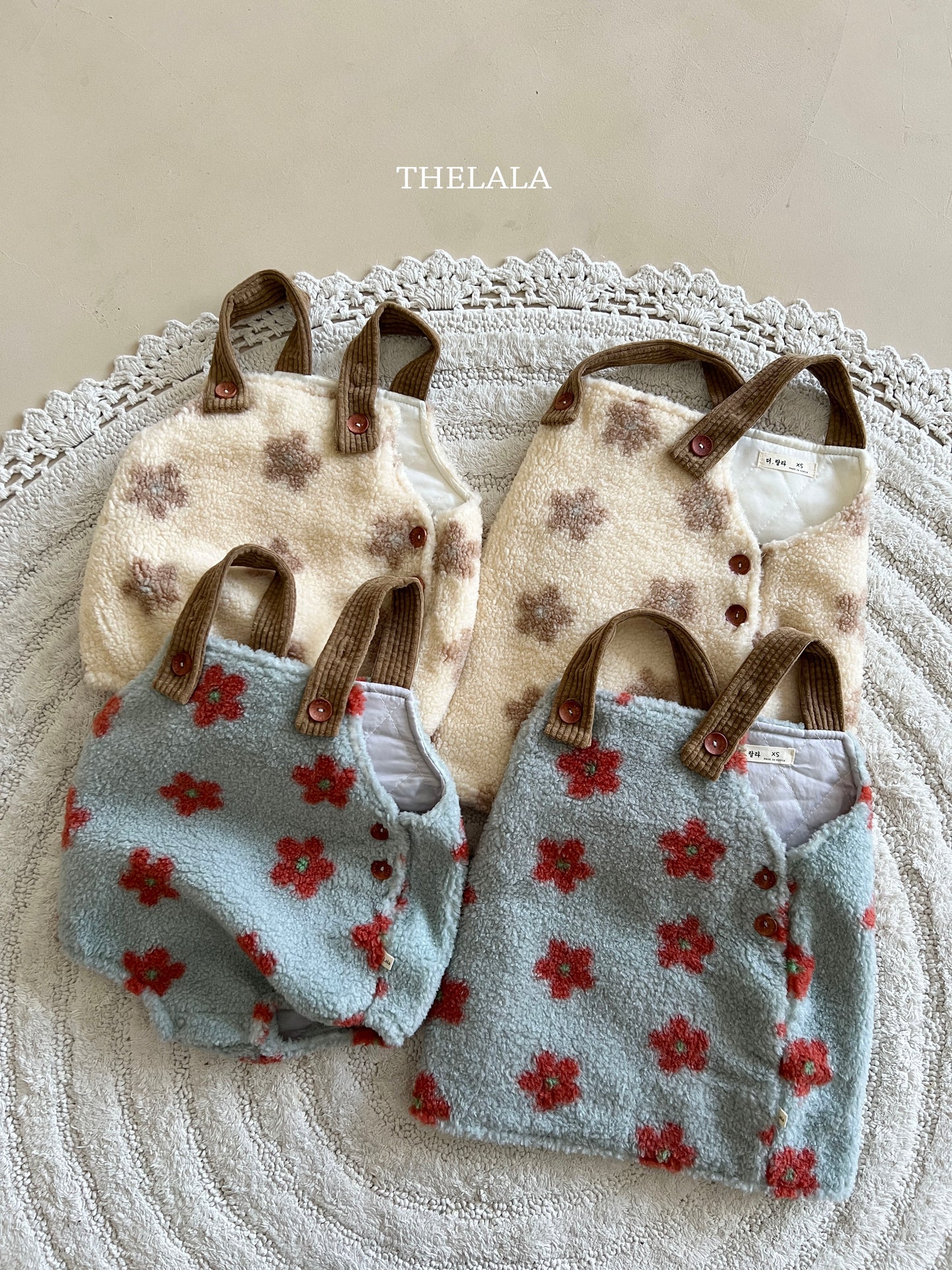 韓國童裝 25秋冬 | LA25413 Flower Baby Suit