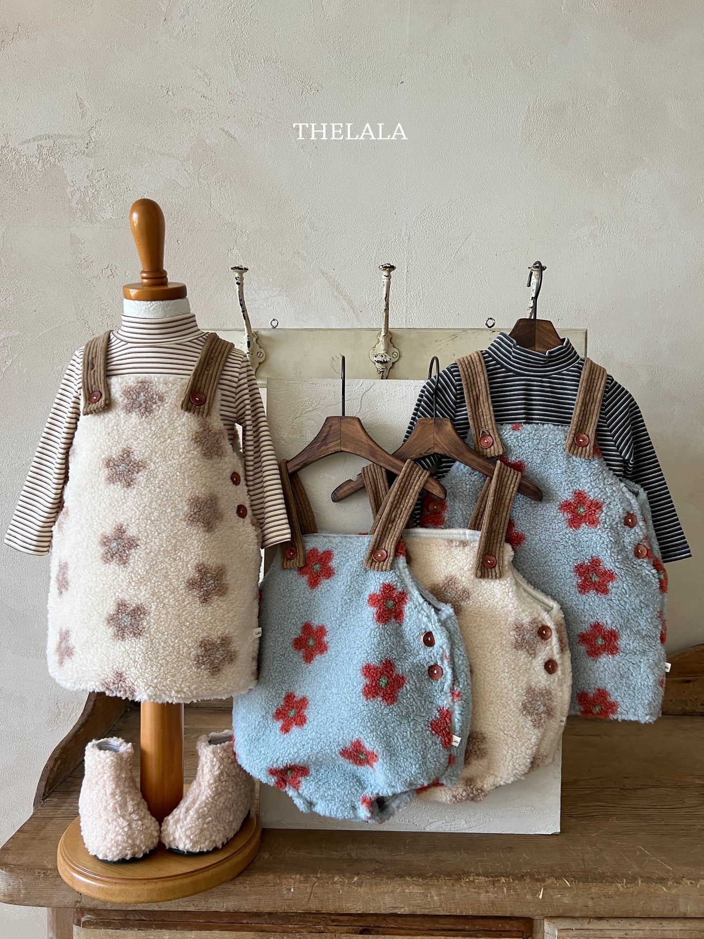 韓國童裝 25秋冬 | LA25413 Flower Baby Suit