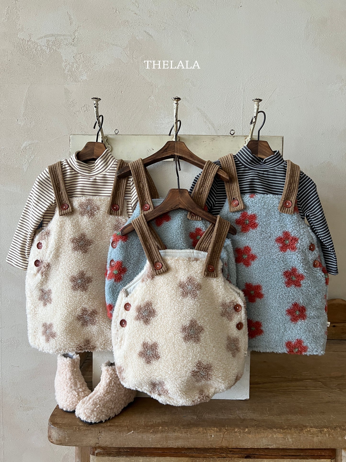 韓國童裝 25秋冬 | LA25413 Flower Baby Suit
