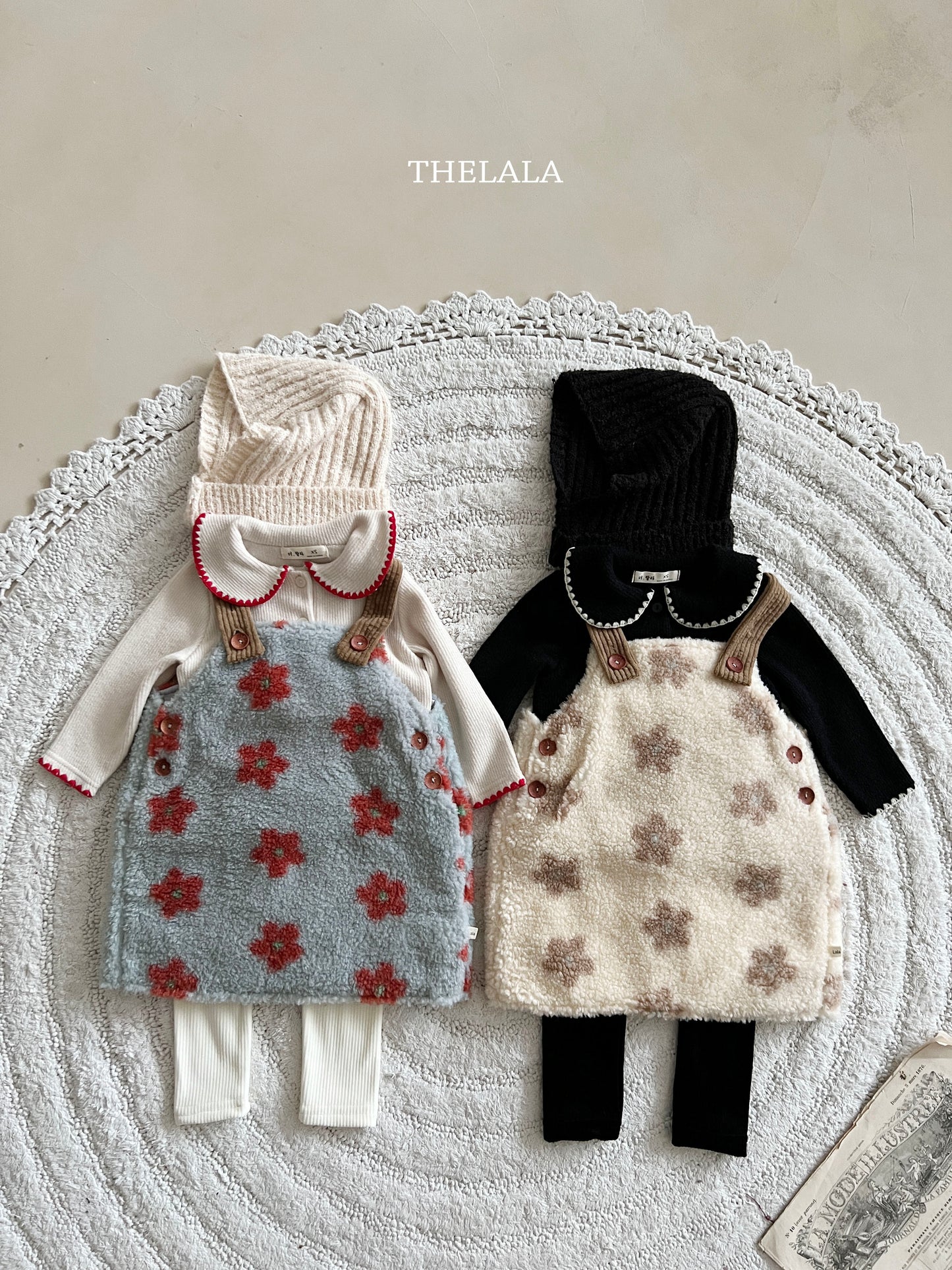 韓國童裝 25秋冬 | LA25414 Flower OPS (Baby & Kids)