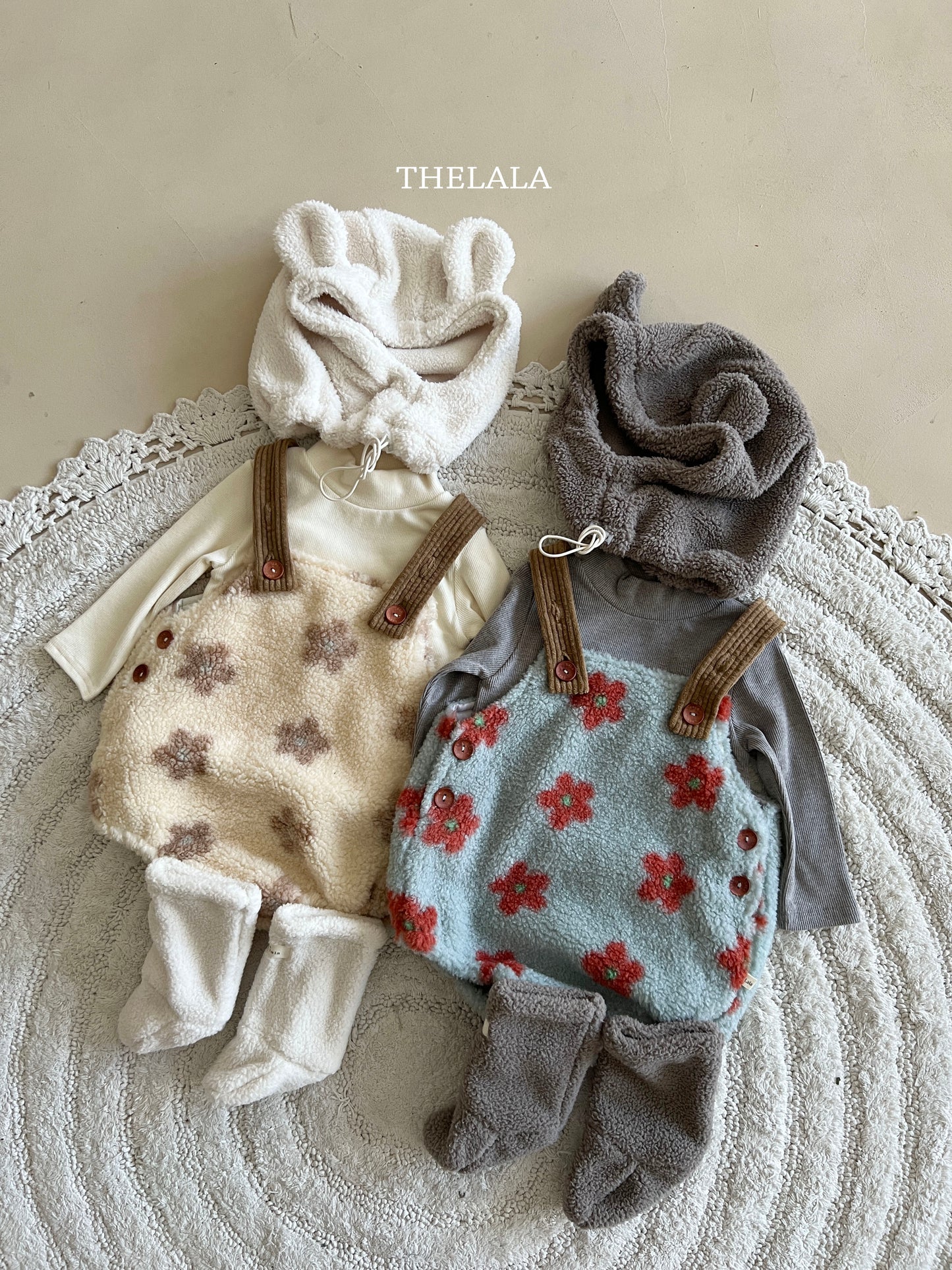 韓國童裝 25秋冬 | LA25413 Flower Baby Suit