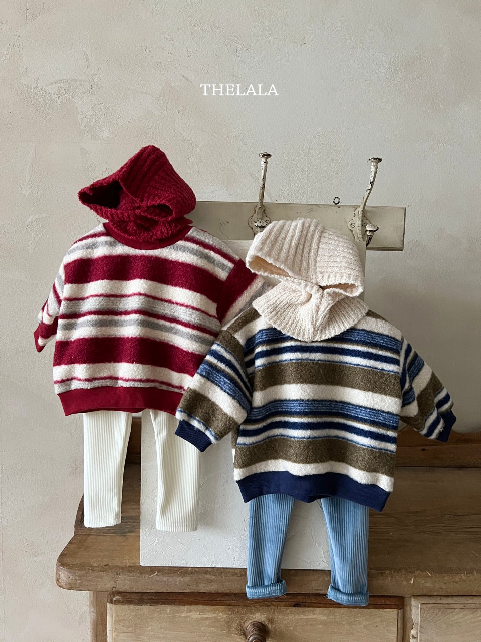 韓國童裝 25秋冬 | LA25422 Stripe MTM (Baby & Kids)