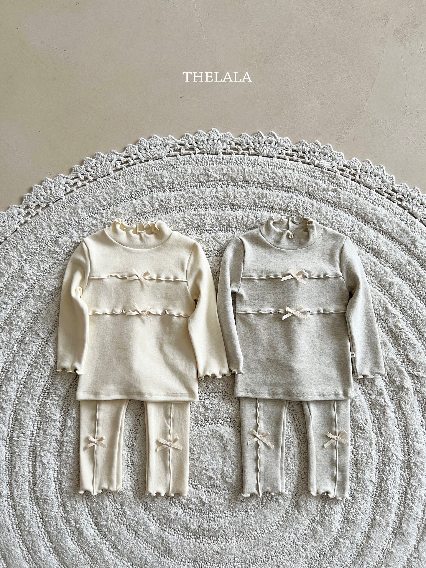 韓國童裝 25秋冬 | LA25441 Ribbon Tee  (Baby & Kids)