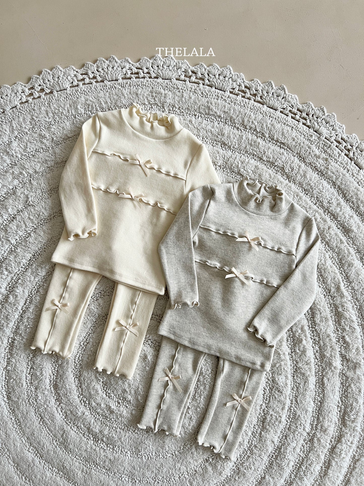 韓國童裝 25秋冬 | LA25442 Ribbon Leggings (Baby & Kids)