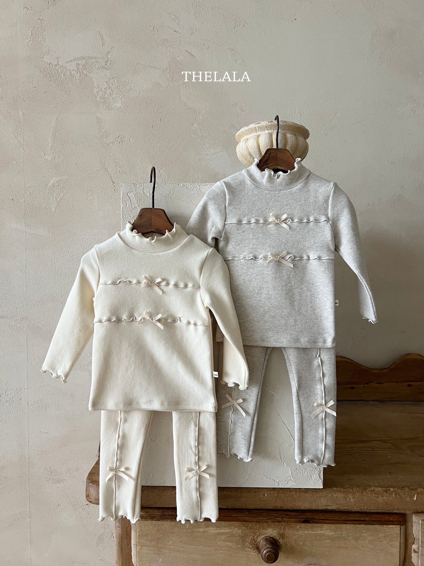 韓國童裝 25秋冬 | LA25441 Ribbon Tee  (Baby & Kids)