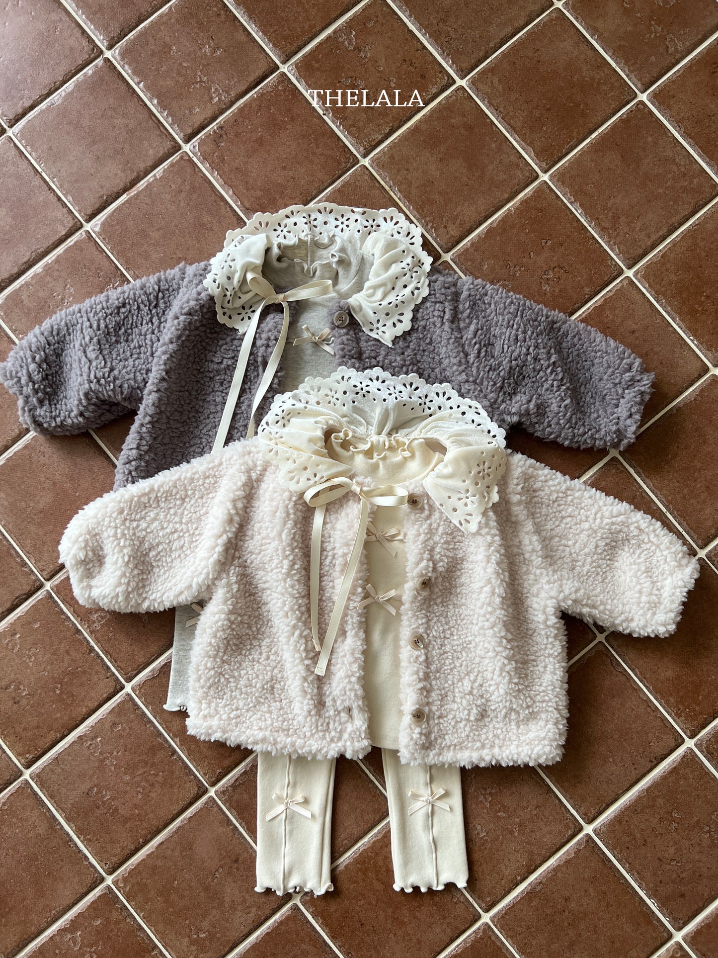 韓國童裝 25秋冬 | LA25441 Ribbon Tee  (Baby & Kids)