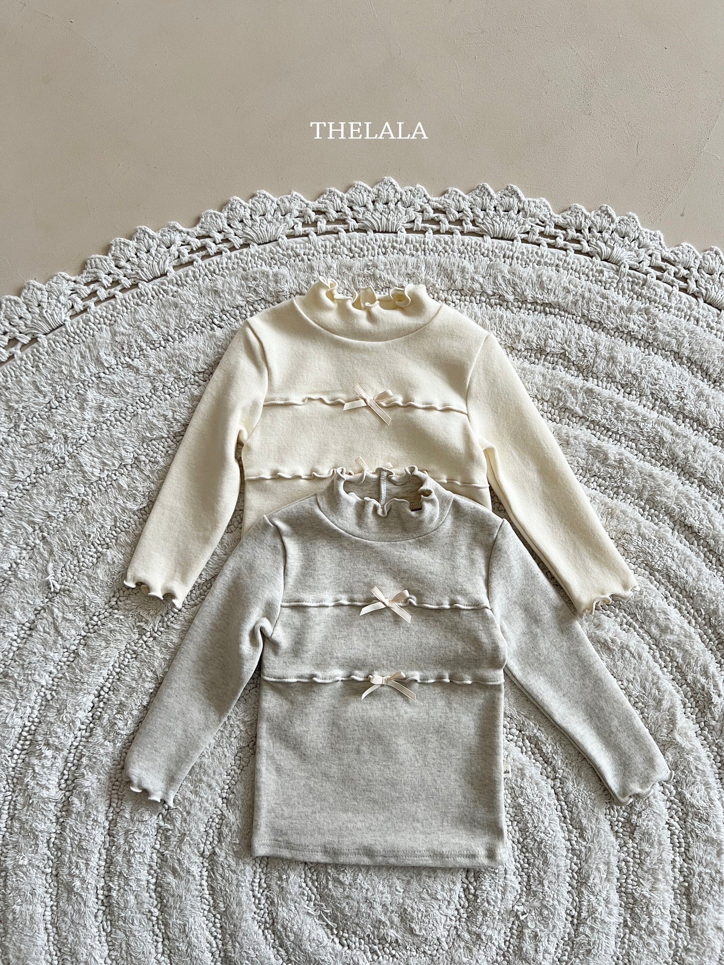 韓國童裝 25秋冬 | LA25441 Ribbon Tee  (Baby & Kids)