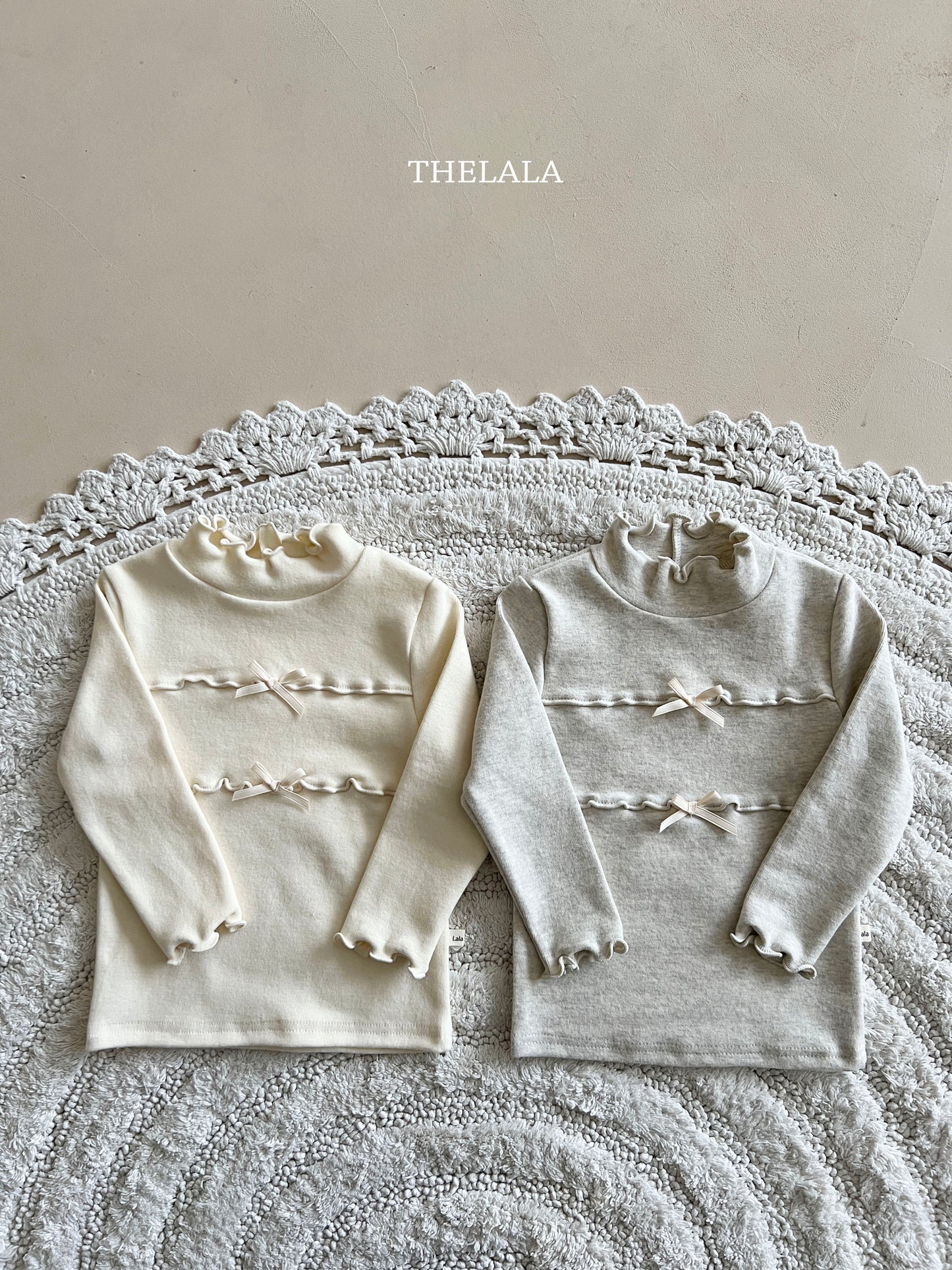 韓國童裝 25秋冬 | LA25441 Ribbon Tee  (Baby & Kids)