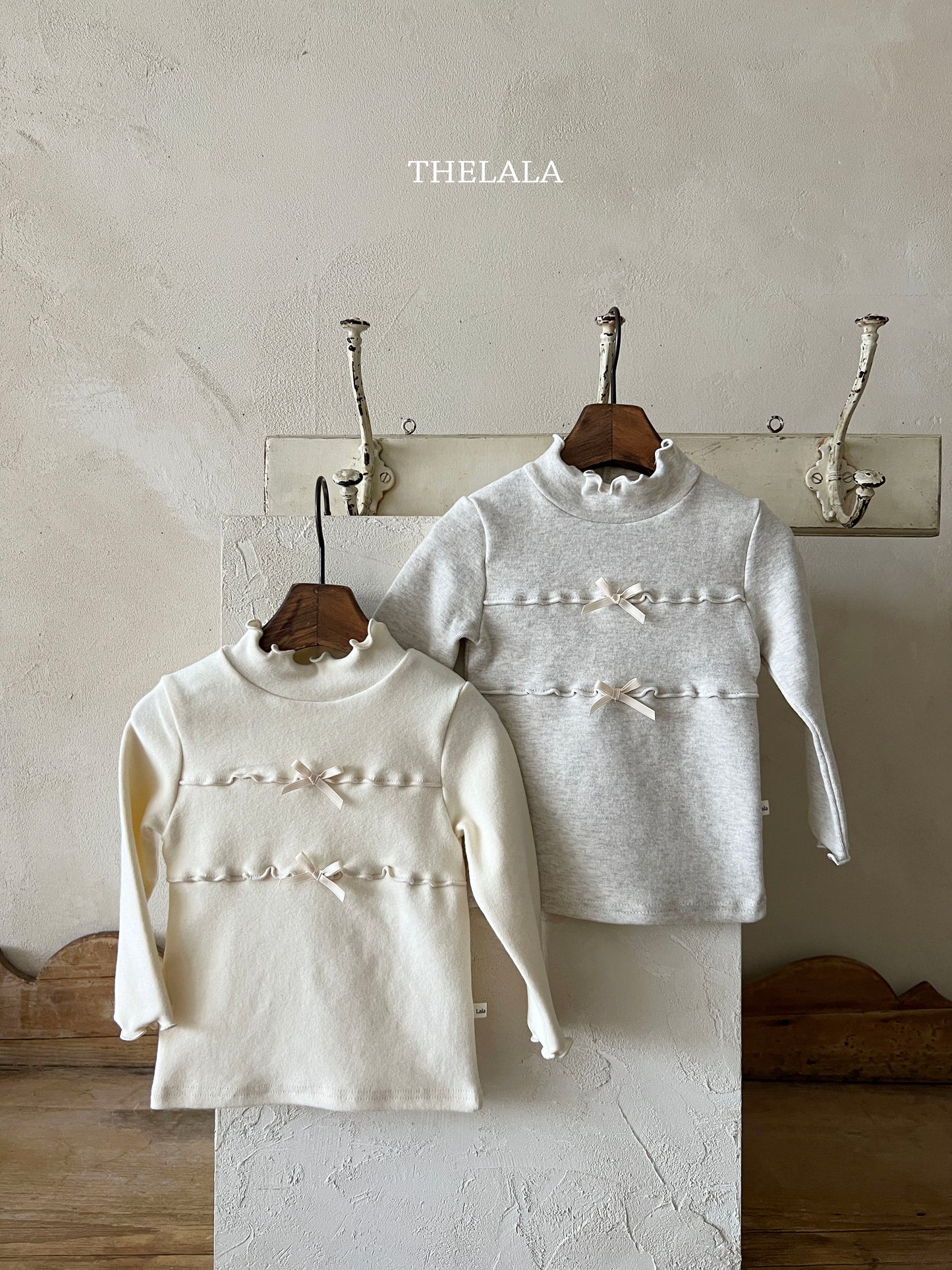 韓國童裝 25秋冬 | LA25441 Ribbon Tee  (Baby & Kids)