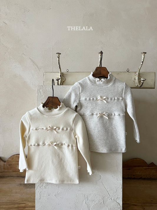 韓國童裝 25秋冬 | LA25441 Ribbon Tee  (Baby & Kids)