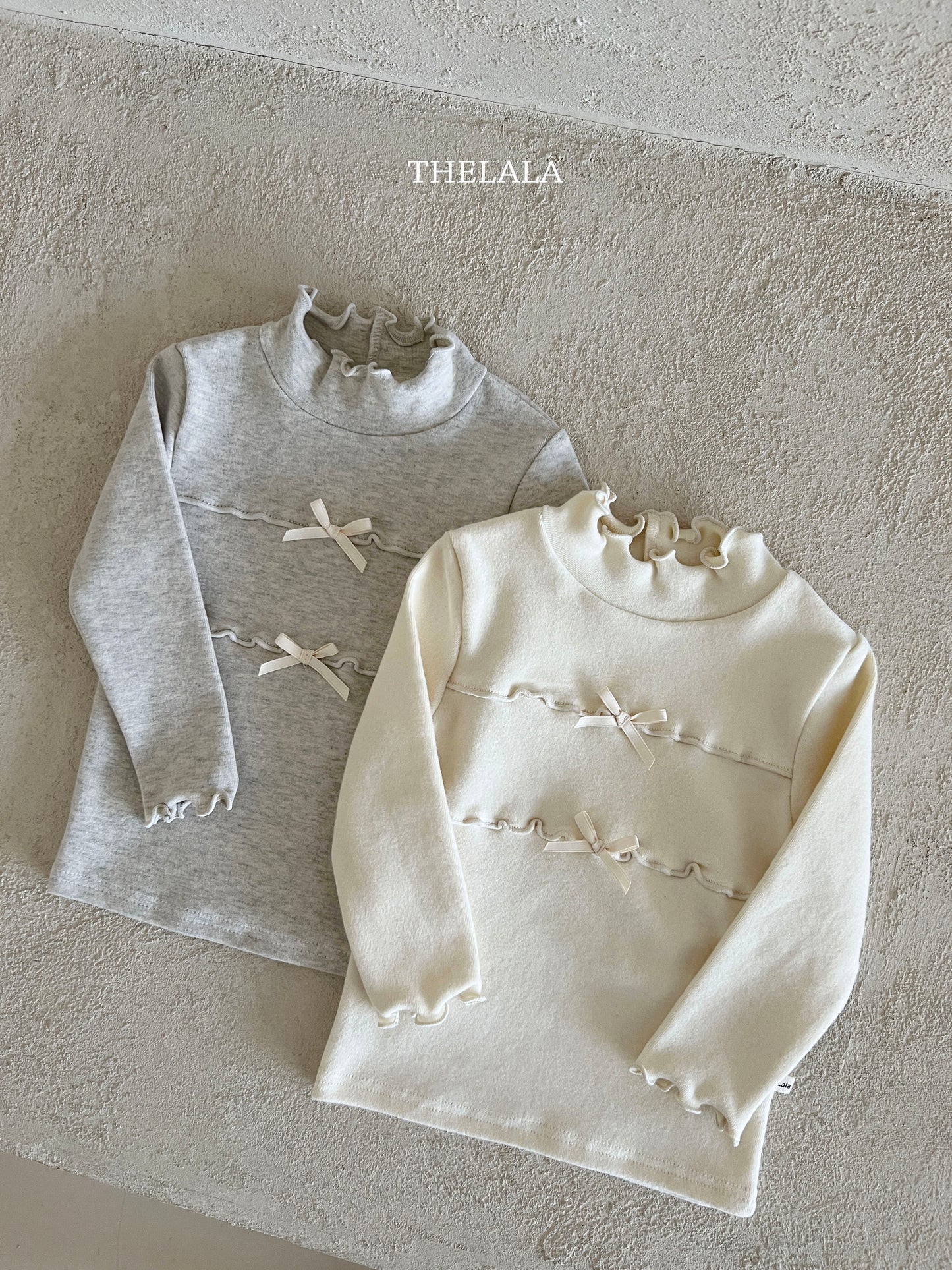 韓國童裝 25秋冬 | LA25441 Ribbon Tee  (Baby & Kids)