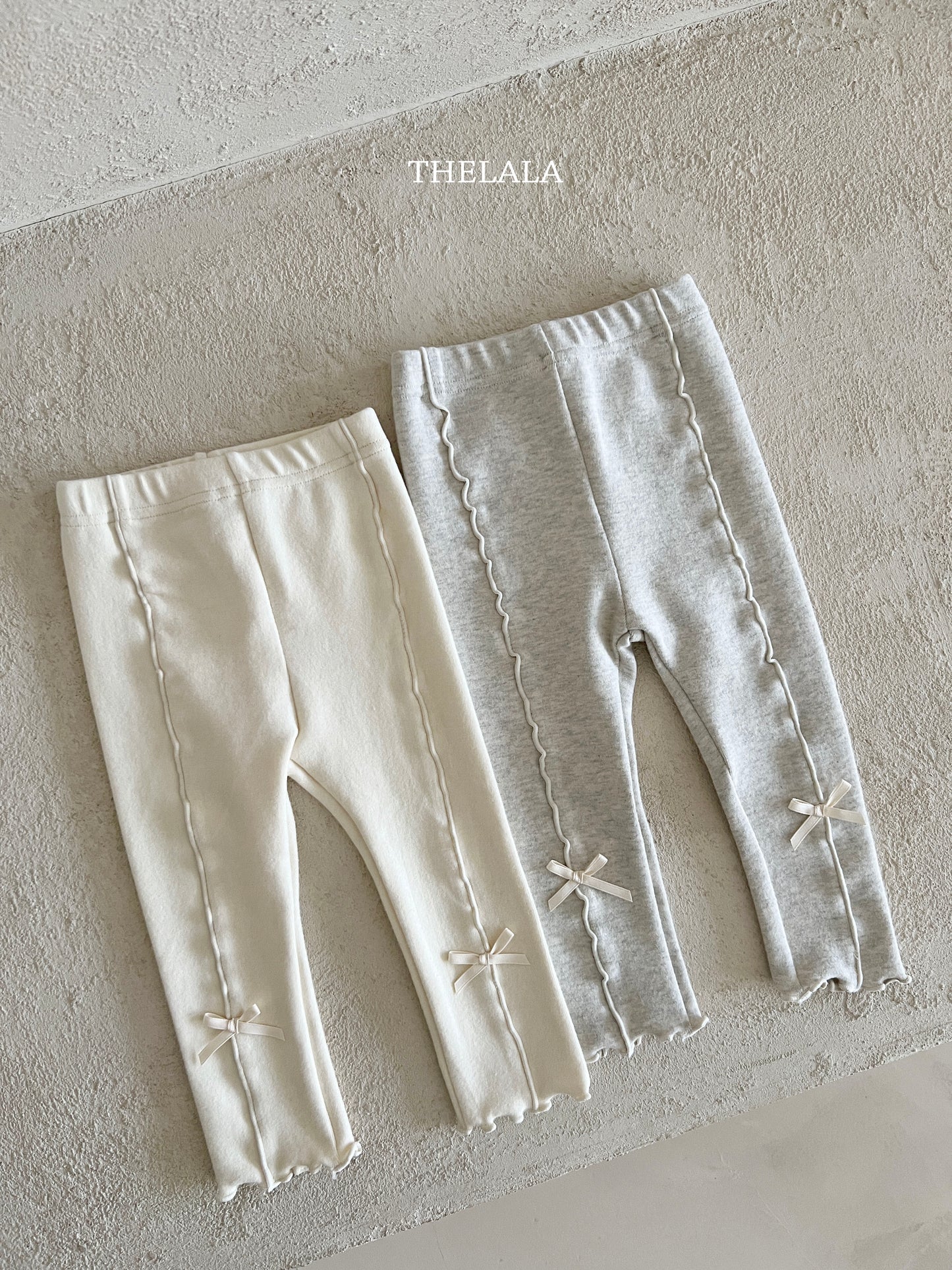 韓國童裝 25秋冬 | LA25442 Ribbon Leggings (Baby & Kids)