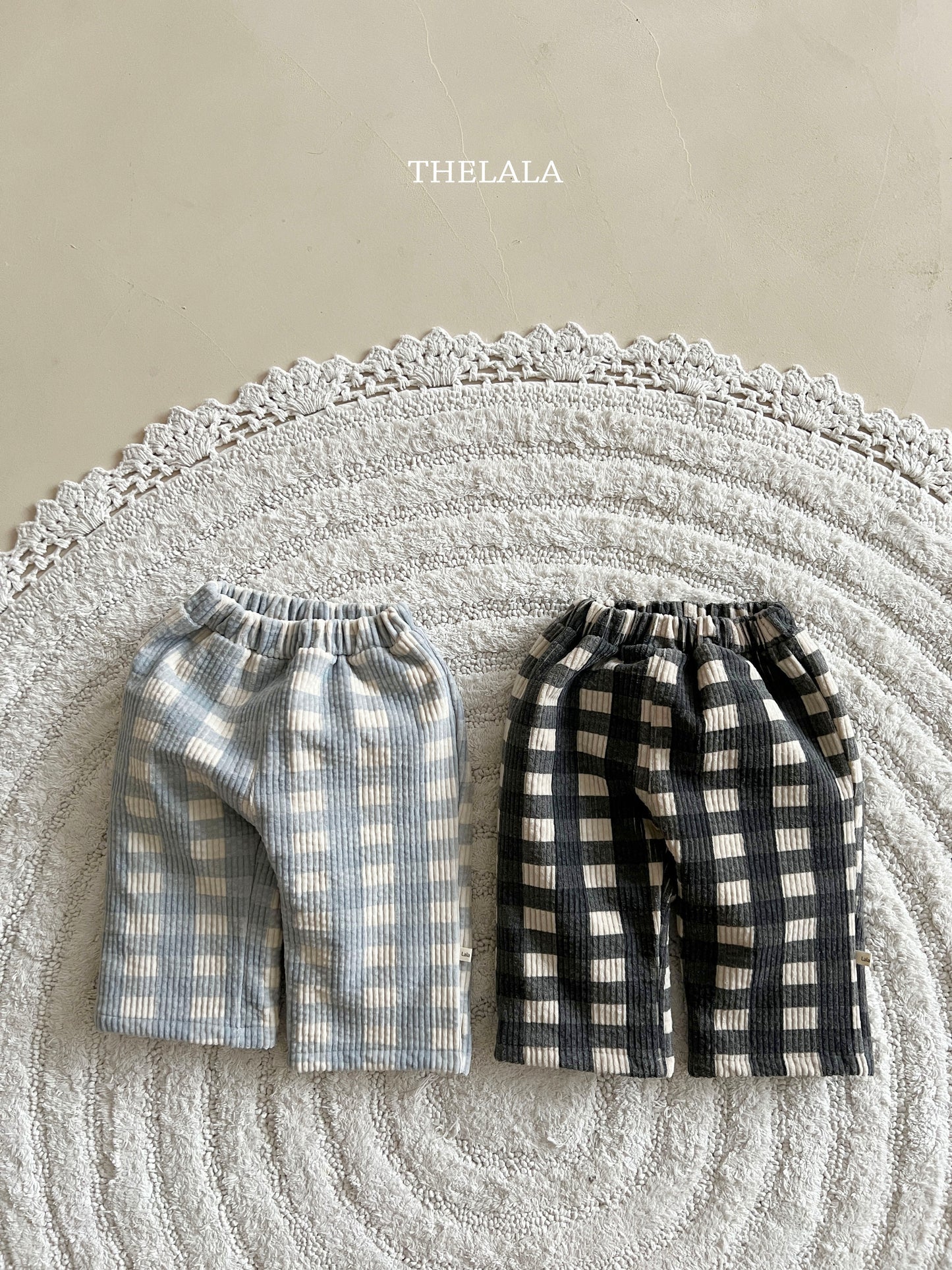 韓國童裝 25秋冬 | LA254560 Check Pants (Baby & Kids)