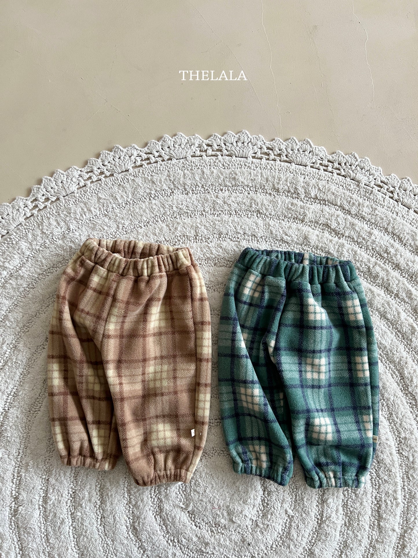 韓國童裝 25秋冬 | LA25452 Check Pants (Baby & Kids)