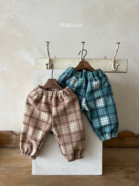 韓國童裝 25秋冬 | LA25452 Check Pants (Baby & Kids)