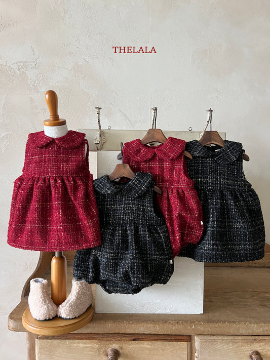 韓國童裝 25秋冬 | LA25412 Tweed OPS (Baby & Kids)