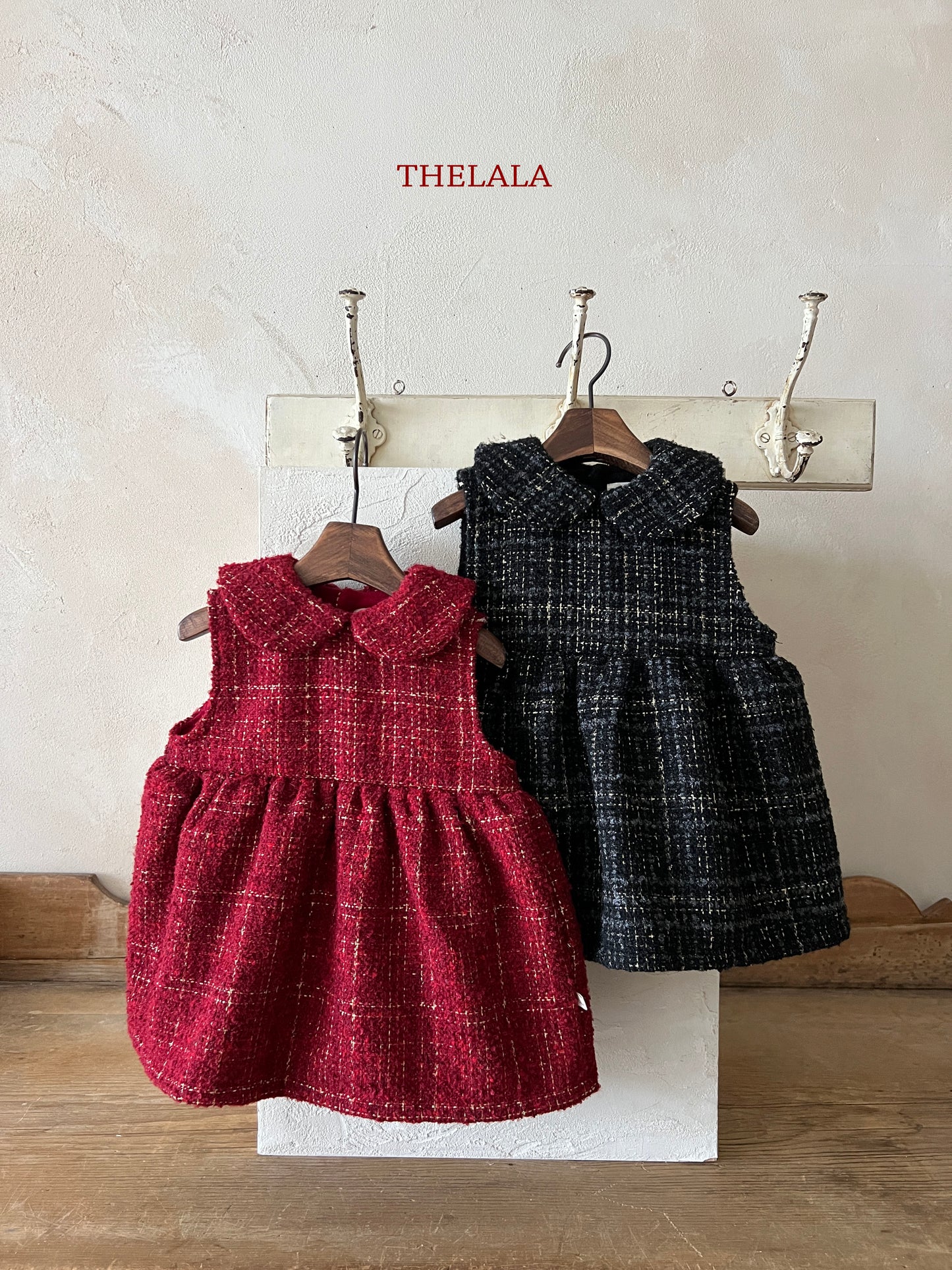 韓國童裝 25秋冬 | LA25412 Tweed OPS (Baby & Kids)