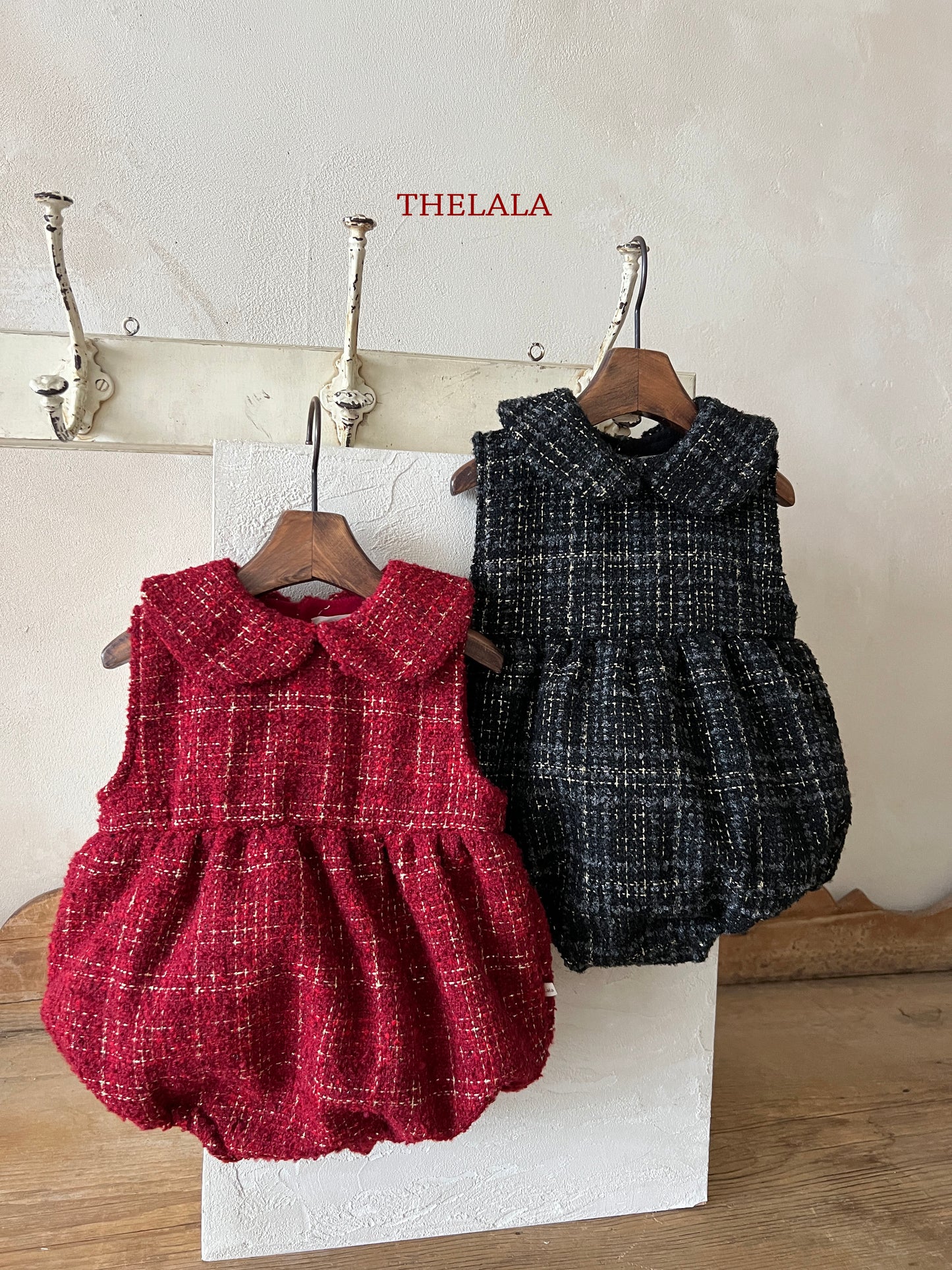 韓國童裝 25秋冬 | LA25411 Tweed Baby Suit