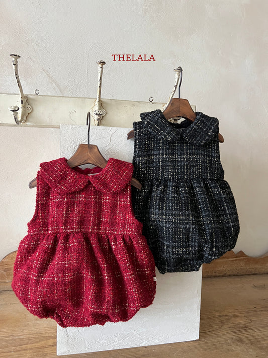 韓國童裝 25秋冬 | LA25411 Tweed Baby Suit