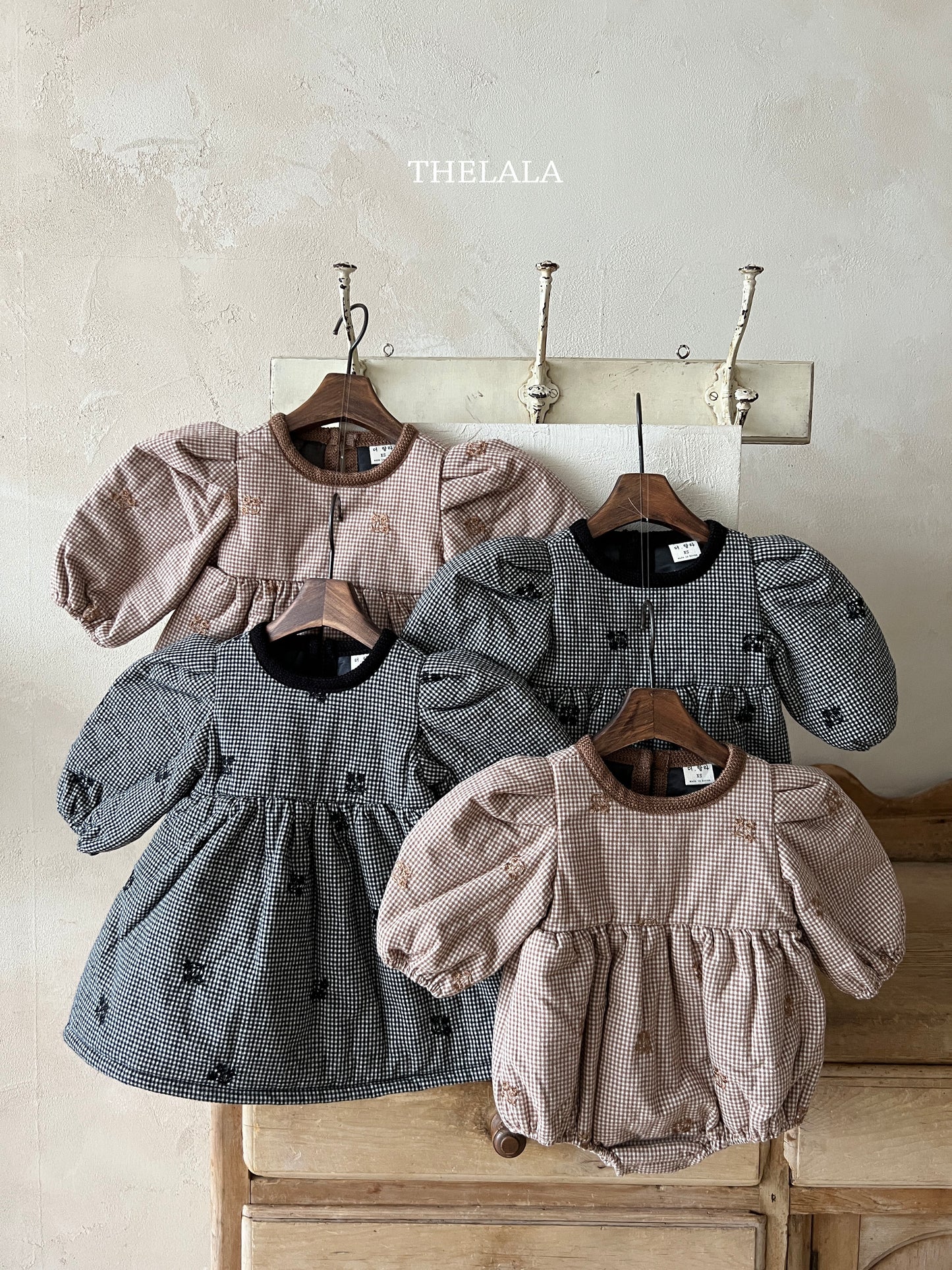 韓國童裝 25秋冬 | LA25418 Embroidery OPS (Baby & Kids)