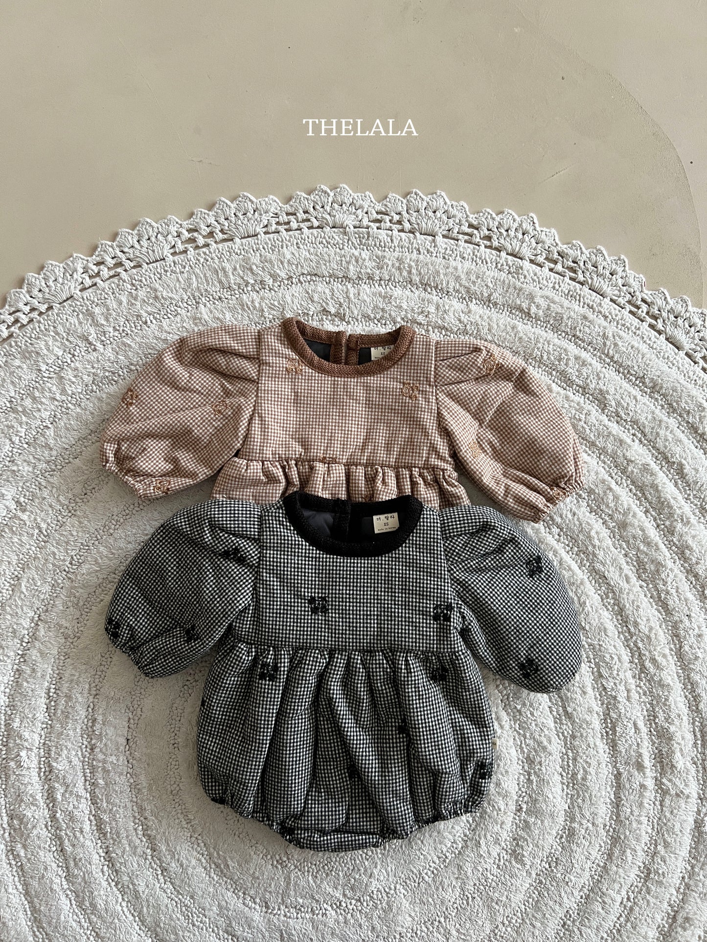 韓國童裝 25秋冬 | LA25417 Embroidery Baby Suit