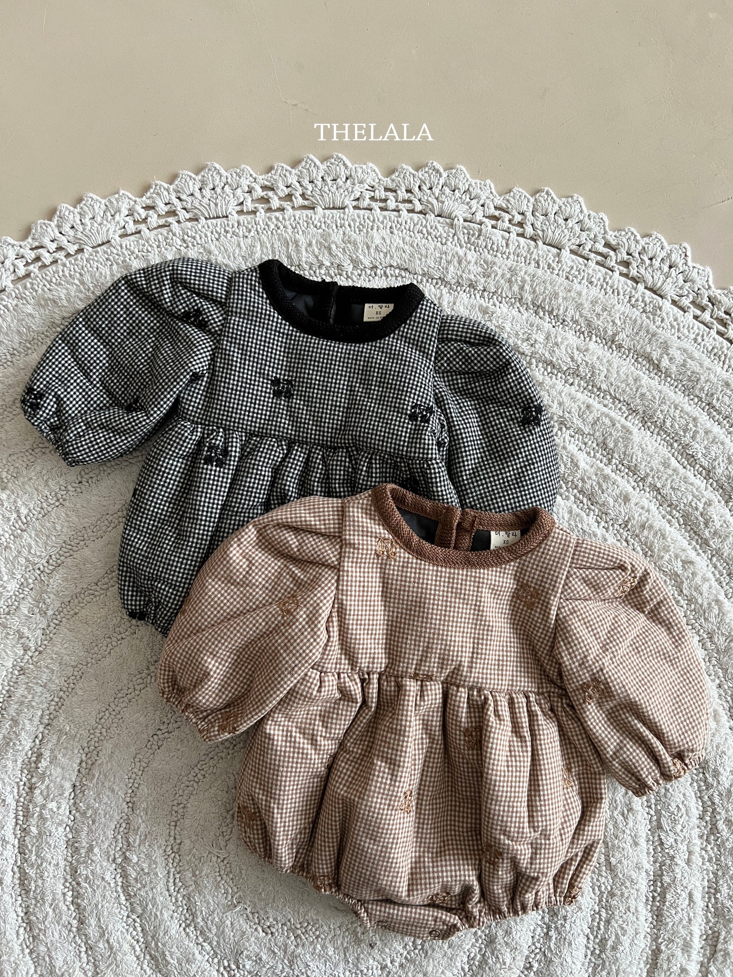 韓國童裝 25秋冬 | LA25417 Embroidery Baby Suit