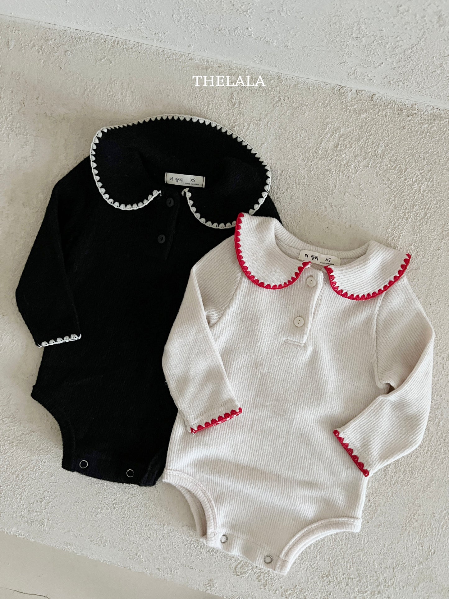 韓國童裝 25秋冬 | LA25439 Jeni Collar Baby Suit