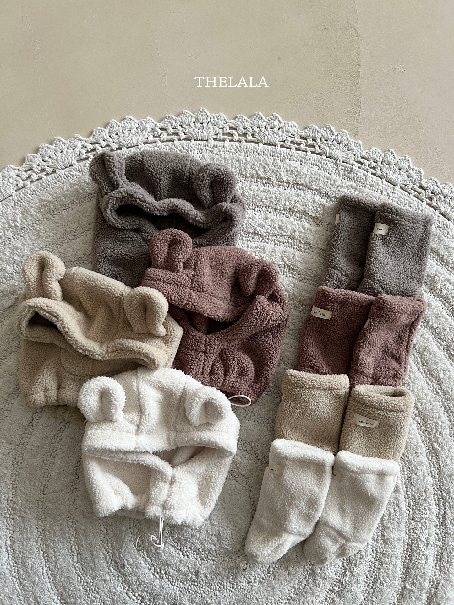 韓國童裝 25秋冬 | LA254570 Bear Bear Hat / Ear Warmer