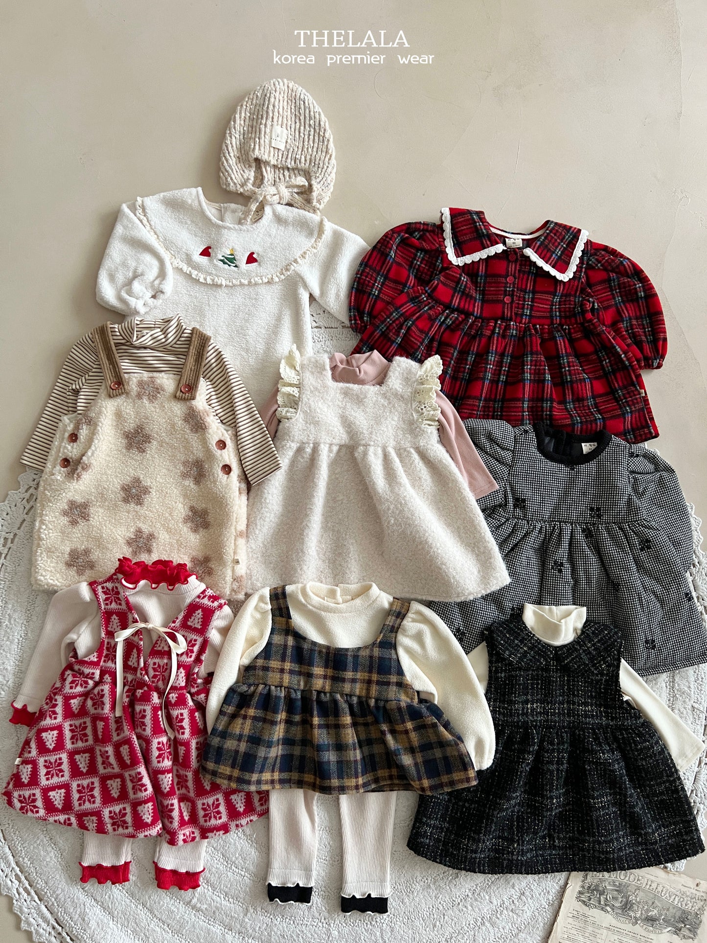 韓國童裝 25秋冬 | LA25412 Tweed OPS (Baby & Kids)