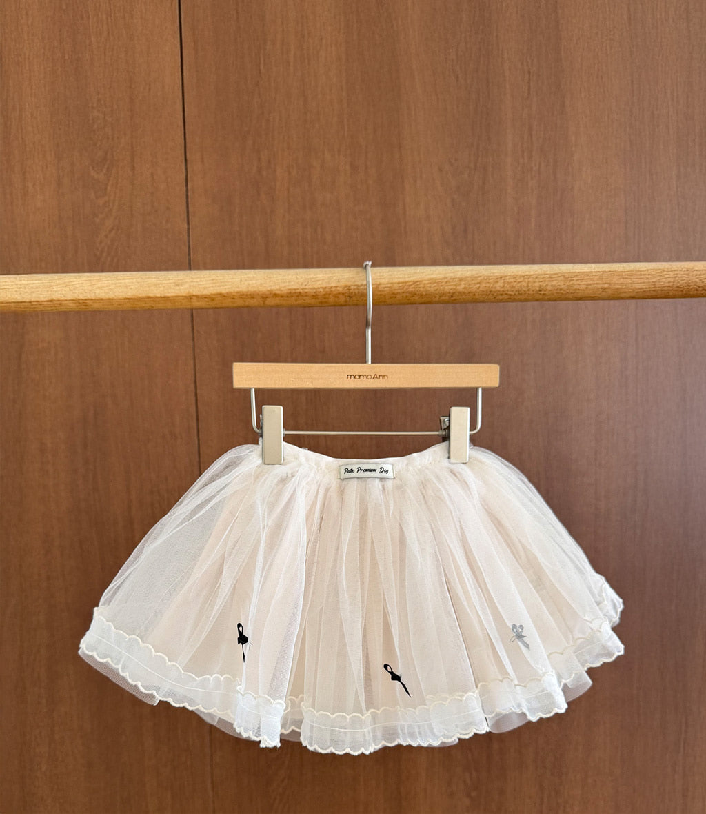 韓國童裝 25秋 | MN25306 Ribbon Lace Skirt