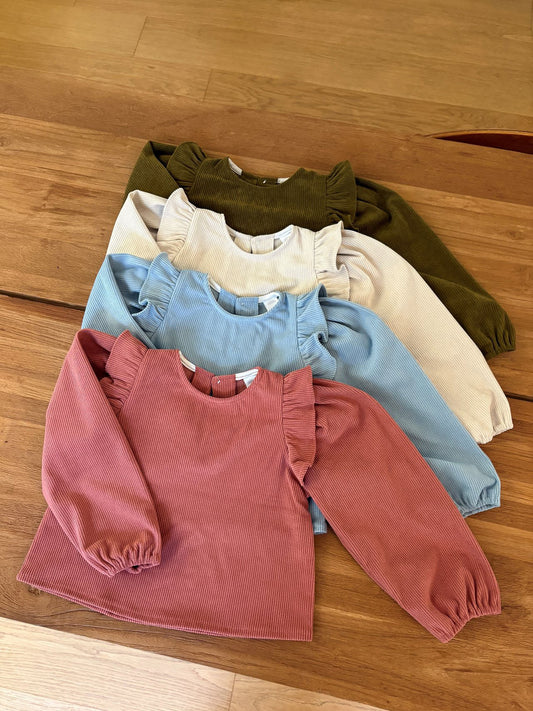 韓國童裝 26秋| OH21 Soft Ribbed Blouse 上衣