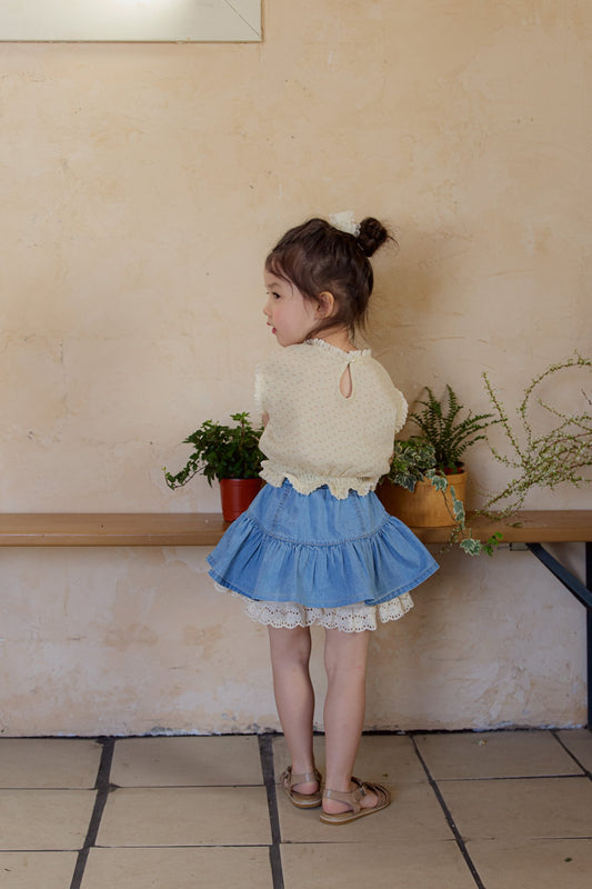 現貨▷ 韓國童裝 25夏 | FU25215 Skirt Pants (90/100)